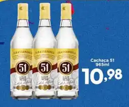 Confiança Supermercados Cachaça 51 oferta