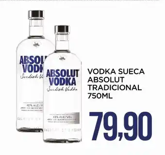 Apoio Mineiro Vodka sueca absolut tradicional oferta