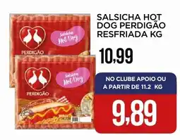 Apoio Mineiro Salsicha hot dog perdigão resfriada oferta