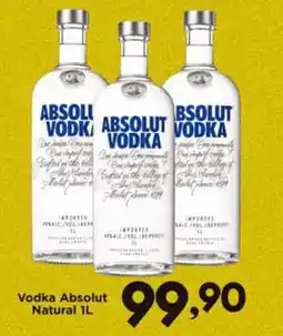 Confiança Supermercados Vodka Absolut Natural oferta