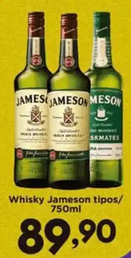 Confiança Supermercados Whisky Jameson tipos oferta