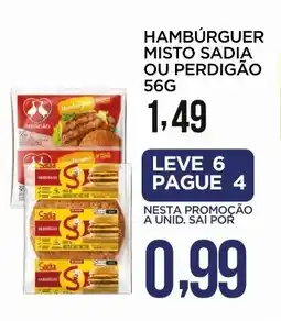 Apoio Mineiro Hambúrguer misto sadia ou perdigão oferta