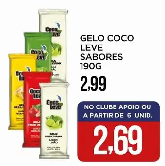 Apoio Mineiro Gelo coco leve sabores oferta