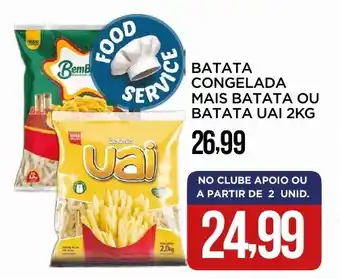 Apoio Mineiro Batata congelada mais batata ou batata uai oferta