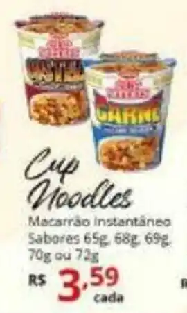 Cup Noodles Macarrao Instantaneo Sabores 65g/68g/69g/70g ou 72g