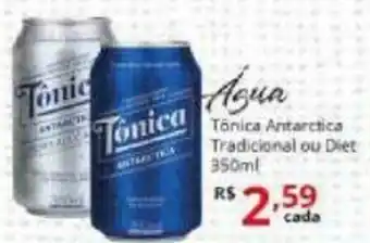 Ricoy Supermercados Agua Tonica Antarctica tradicional ou diet 350ml oferta