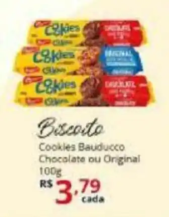 Biscoito Cookies Bauducco Chocolate ou Original 100g