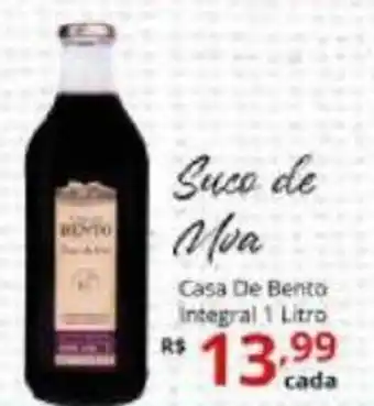 Suco de Uva Casa De Bento 1L Integral