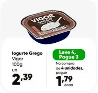 Iogurte Grego Vigor Leve 4 Pague 3