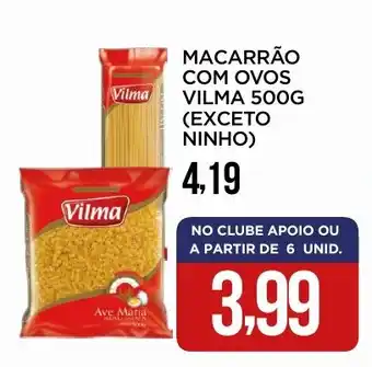 Apoio Mineiro Macarrão com ovos vilma oferta