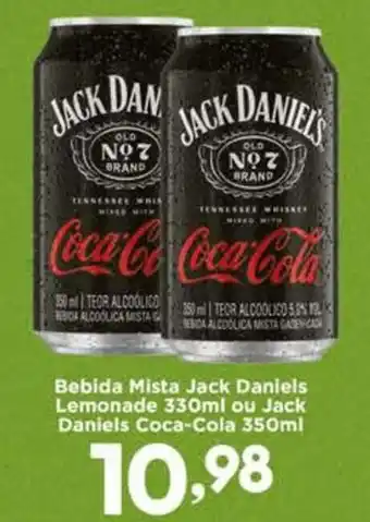 Confiança Supermercados Bebida Mista Jack Daniels Lemonade  ou Jack Daniels Coca-Cola oferta