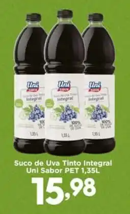 Confiança Supermercados Suco de Uva Tinto Integral Uni Sabor PET oferta