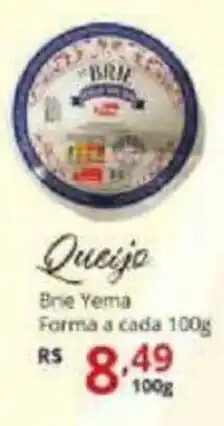 Ricoy Supermercados Queijo Brie Yema Forma a cada 100g oferta