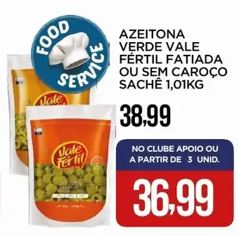 Apoio Mineiro Azeitona verde vale fértil fatiada ou sem caroco sachê oferta