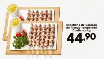 Confiança Supermercados Espetinho de Coração de Frango Temperado Confiança oferta