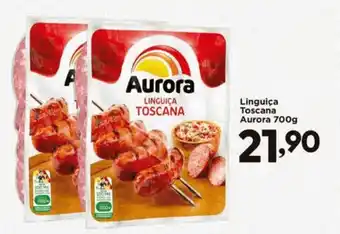 Confiança Supermercados Linguiça Toscana Aurora oferta