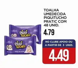 Apoio Mineiro Toalha umedecida piquitucho pratic oferta