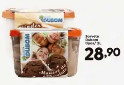 Confiança Supermercados Sorvete Dubom tipos oferta