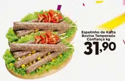 Confiança Supermercados Espetinho de Kafta Bovina Temperado Confiança oferta