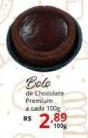 Ricoy Supermercados Bolo de Chocolate Premium a cada 100g oferta