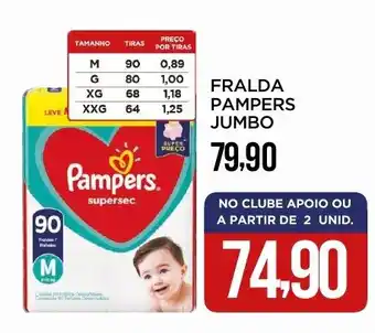 Apoio Mineiro Fralda pampers jumbo oferta