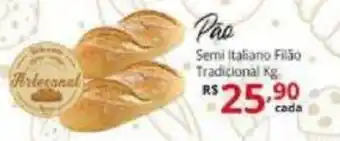 Pao Semi Italiano Filao Tradicional 1kg