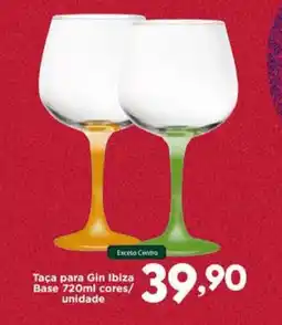 Confiança Supermercados Taça para Gin Ibiza Base cores/ unidade oferta