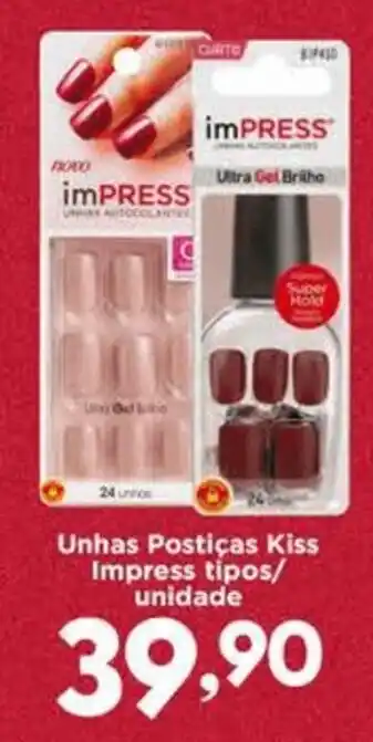 Confiança Supermercados Unhas Postiças Kiss Impress tipos/ unidade oferta