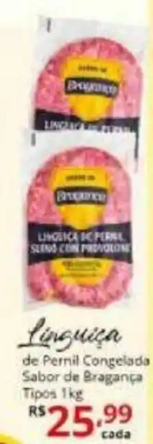 Ricoy Supermercados Linguica de Pernil Congelada Sabor de Braganca Tipos 1kg oferta