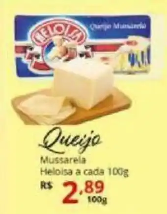 Ricoy Supermercados Queijo Mussarela Heloisa a cada 100g oferta