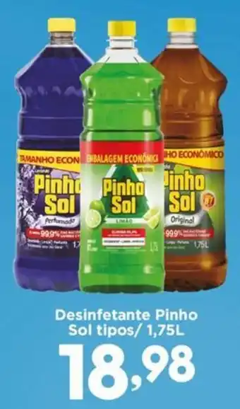 Confiança Supermercados Desinfetante Pinho Sol tipos oferta