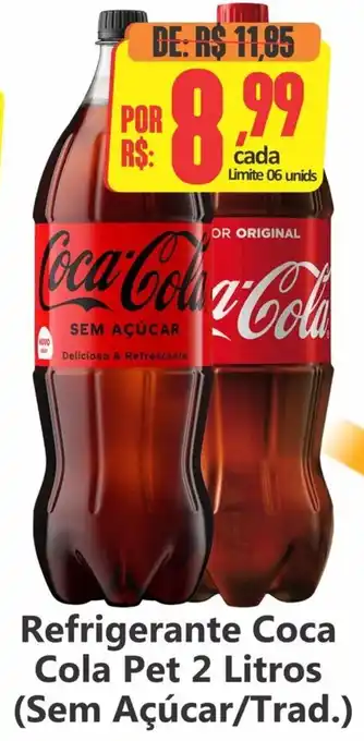 Big Supermercados Refrigerante Coca Cola Pet oferta