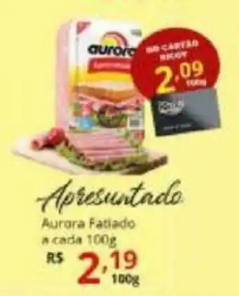 Ricoy Supermercados Apresuntado Aurora fatiado a cada 100g oferta