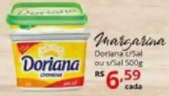Ricoy Supermercados Margarina Doriana c/ sal ou s/ sal 500g oferta