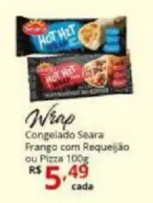 Ricoy Supermercados Wrap Congelado Seara Frango com Requeijao ou Pizza 100g oferta
