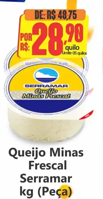 Big Supermercados Queijo Minas Frescal Serramar oferta