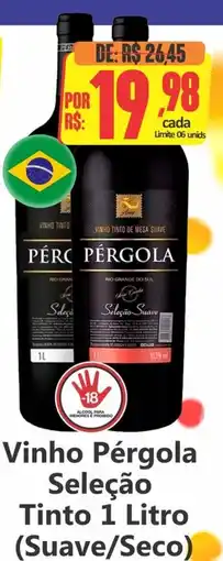 Big Supermercados Vinho Pérgola Seleção Tinto oferta