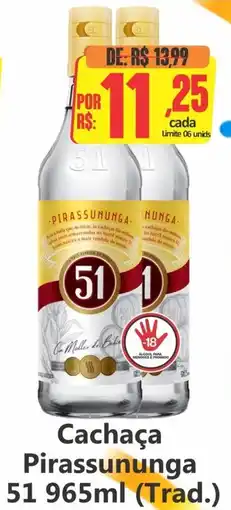 Big Supermercados Cachaça Pirassununga 51 oferta