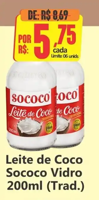 Big Supermercados Leite de Coco Sococo Vidro (Trad.) oferta