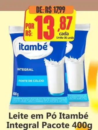 Big Supermercados Leite em Pó Itambé Integral Pacote oferta