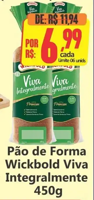 Big Supermercados Pão de Forma Wickbold Viva Integralmente oferta