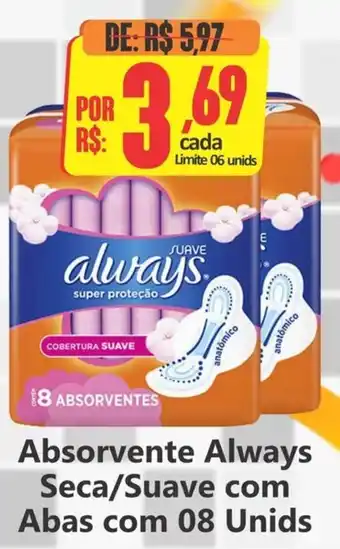 Big Supermercados Absorvente Always Seca/Suave oferta