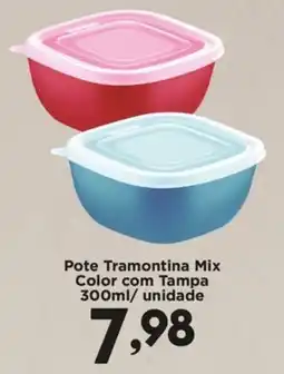 Confiança Supermercados Pote Tramontina Mix Color com Tampa unidade oferta