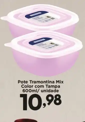 Confiança Supermercados Pote Tramontina Mix Color com Tampa  unidade oferta