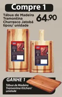 Confiança Supermercados Tábua de Madeira Tramontina Churrasco Jatobá tipos/ unidade oferta