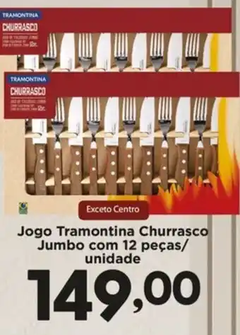 Confiança Supermercados Jogo Tramontina Churrasco Jumbo oferta