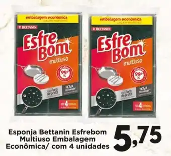 Confiança Supermercados Esponja Bettanin Esfrebom Multiuso Embalagem Econômica oferta