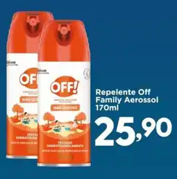 Confiança Supermercados Repelente Off Family Aerossol oferta