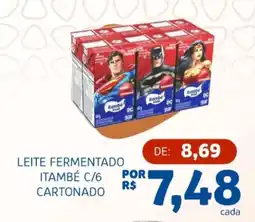 Bergamais Supermercados Leite fermentado itambé c/6 cartonado oferta