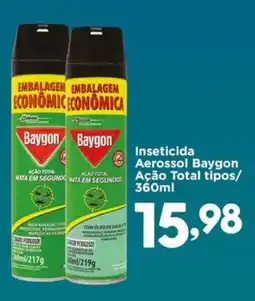 Confiança Supermercados Inseticida Aerossol Baygon Ação Total tipos oferta